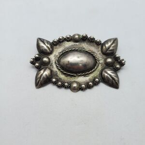 Vintage Sterling Silver Mexico Brooch